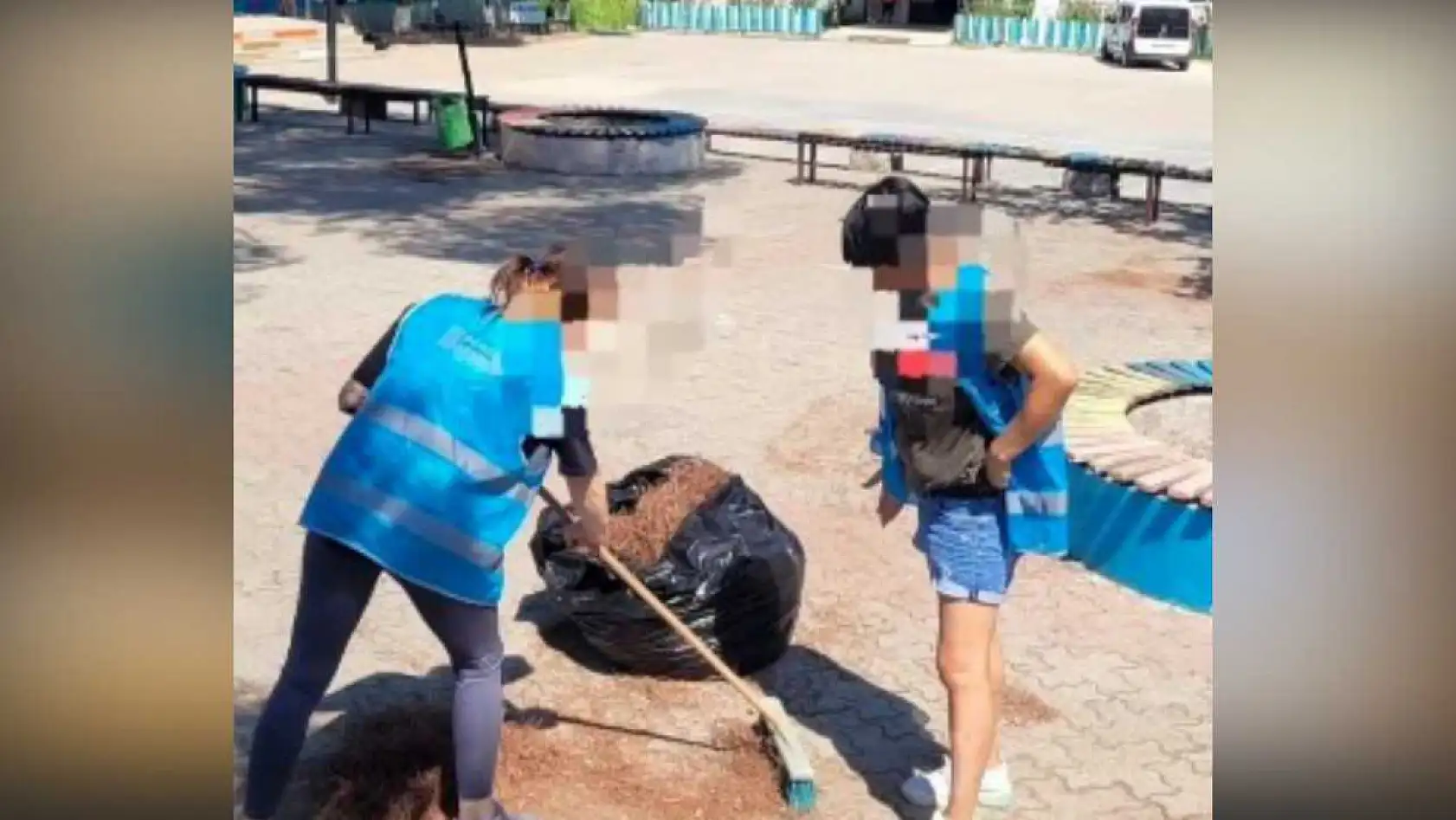 Seydikemer'de Kadın Hükümlülerden Okul Temizliği