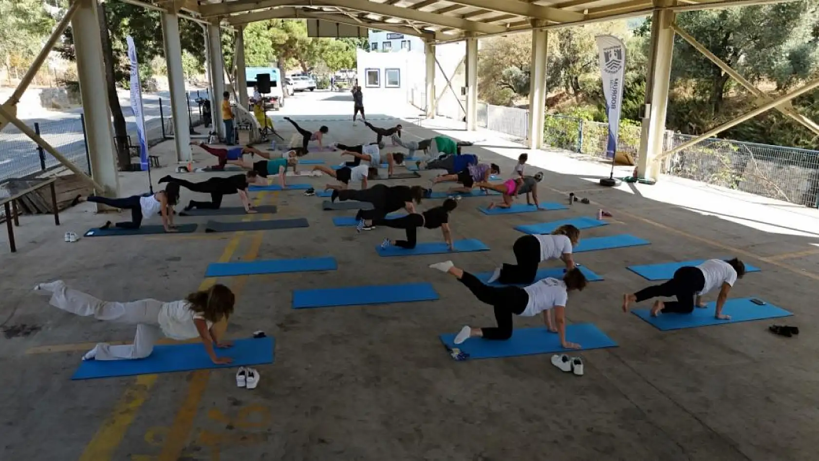 Bodrum'da açık hava spor günü