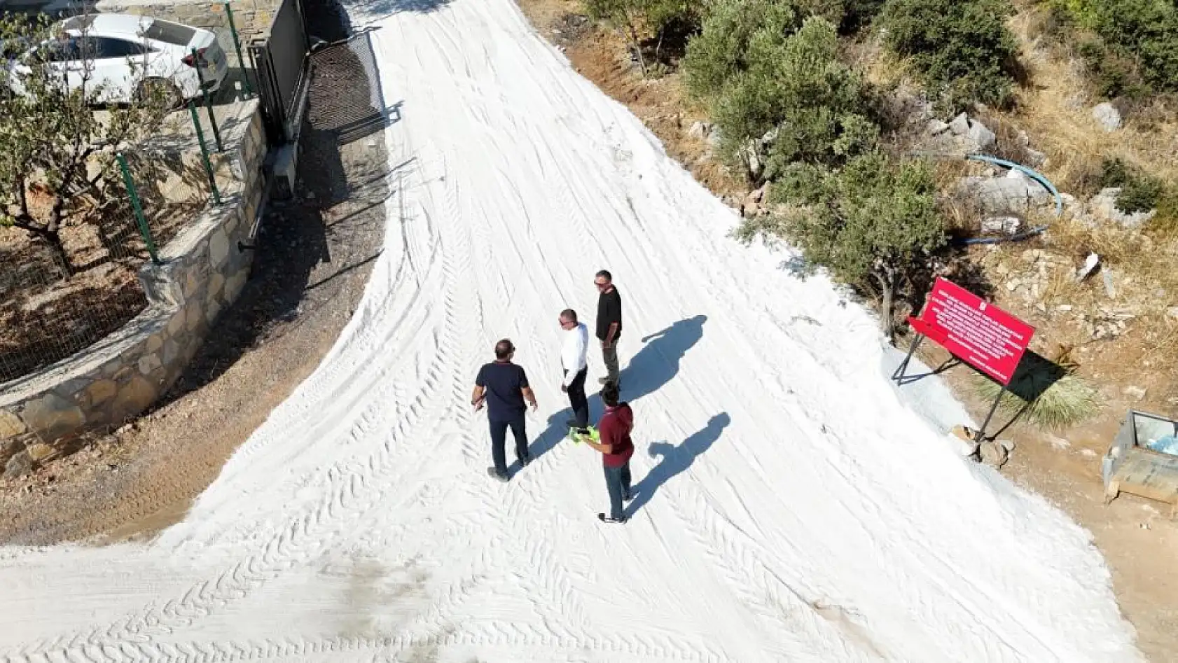 Bodrum Belediyesi üstyapı çalışmalarını sürdürüyor