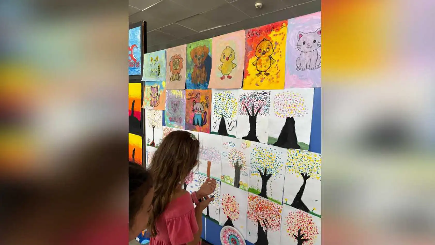 Muğla'da Minik Sanatçılardan Renkli Sergi