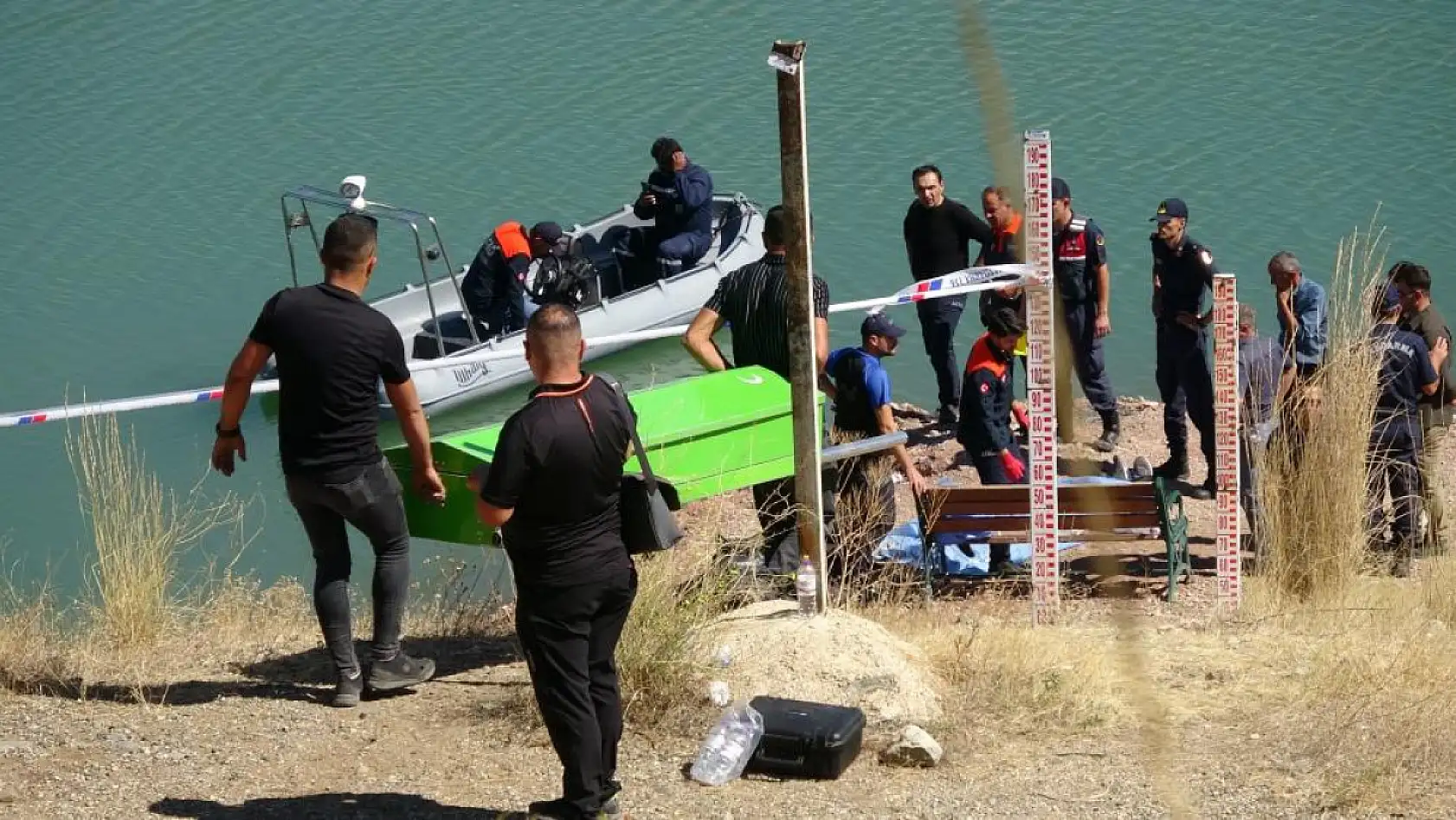 Burdur'da barajda kaybolan emekli polisin cansız bedenine ulaşıldı