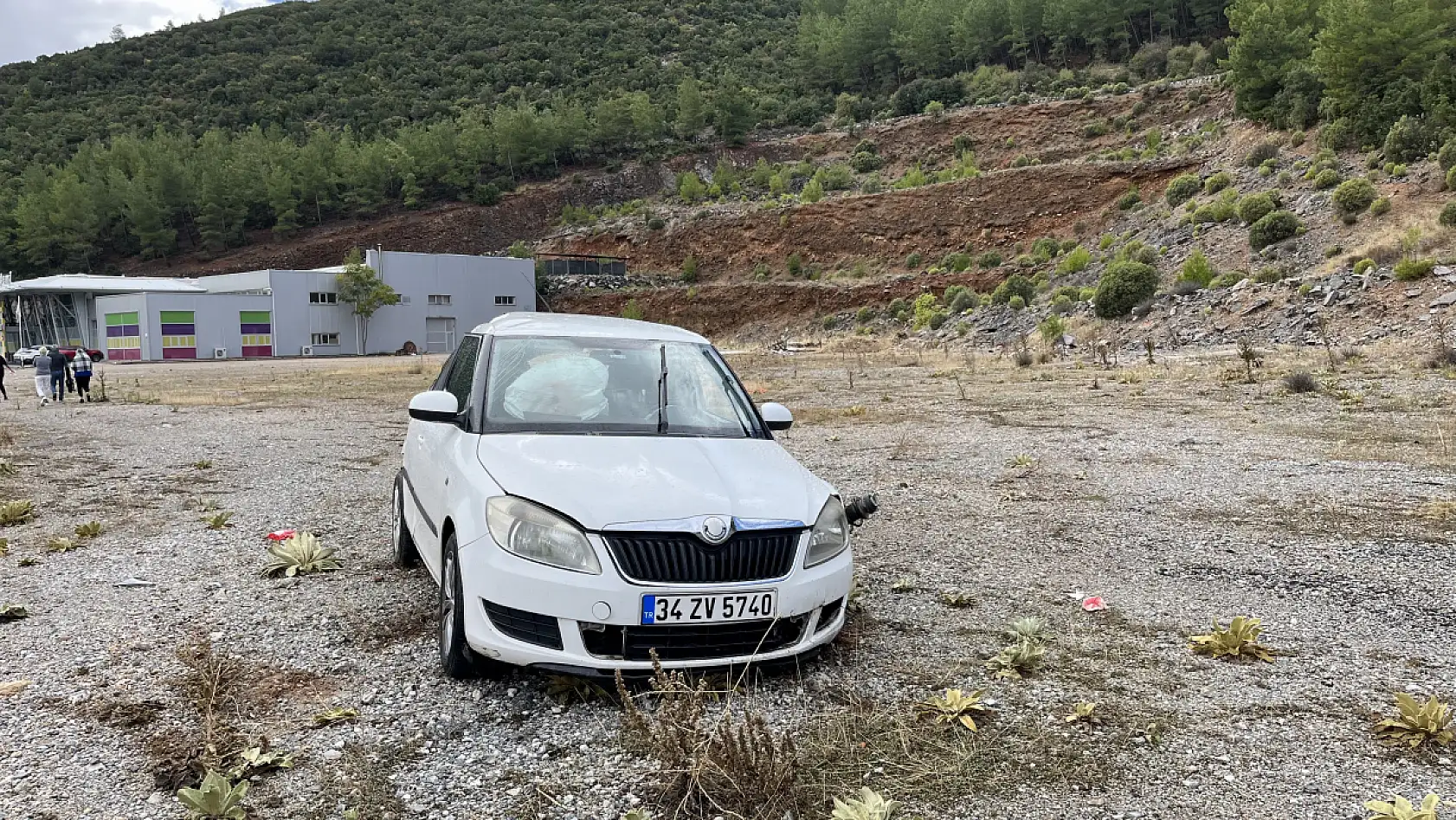 Muğla çevre yolunda yağış kazaya sebep oldu: 1 yaralı