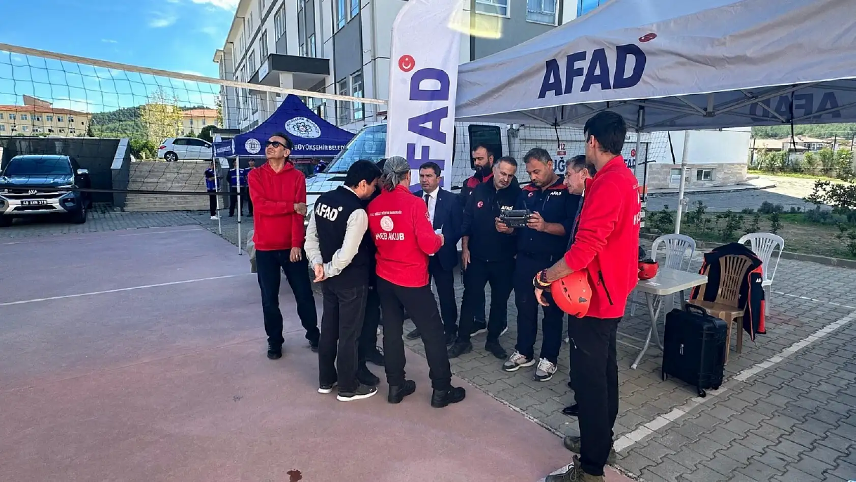 Menteşe'de deprem tatbikatı