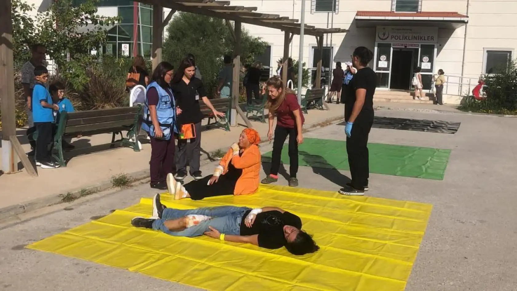 Datça Devlet Hastanesi'nde HAP tatbikatı yapıldı