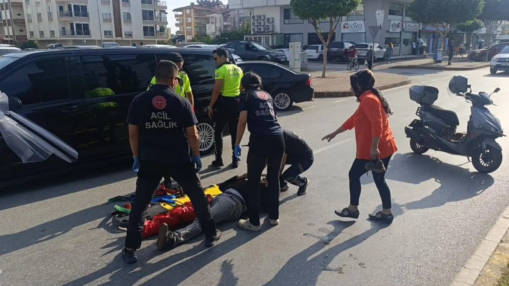 Kaza sesini duyanlar yardımına koştu