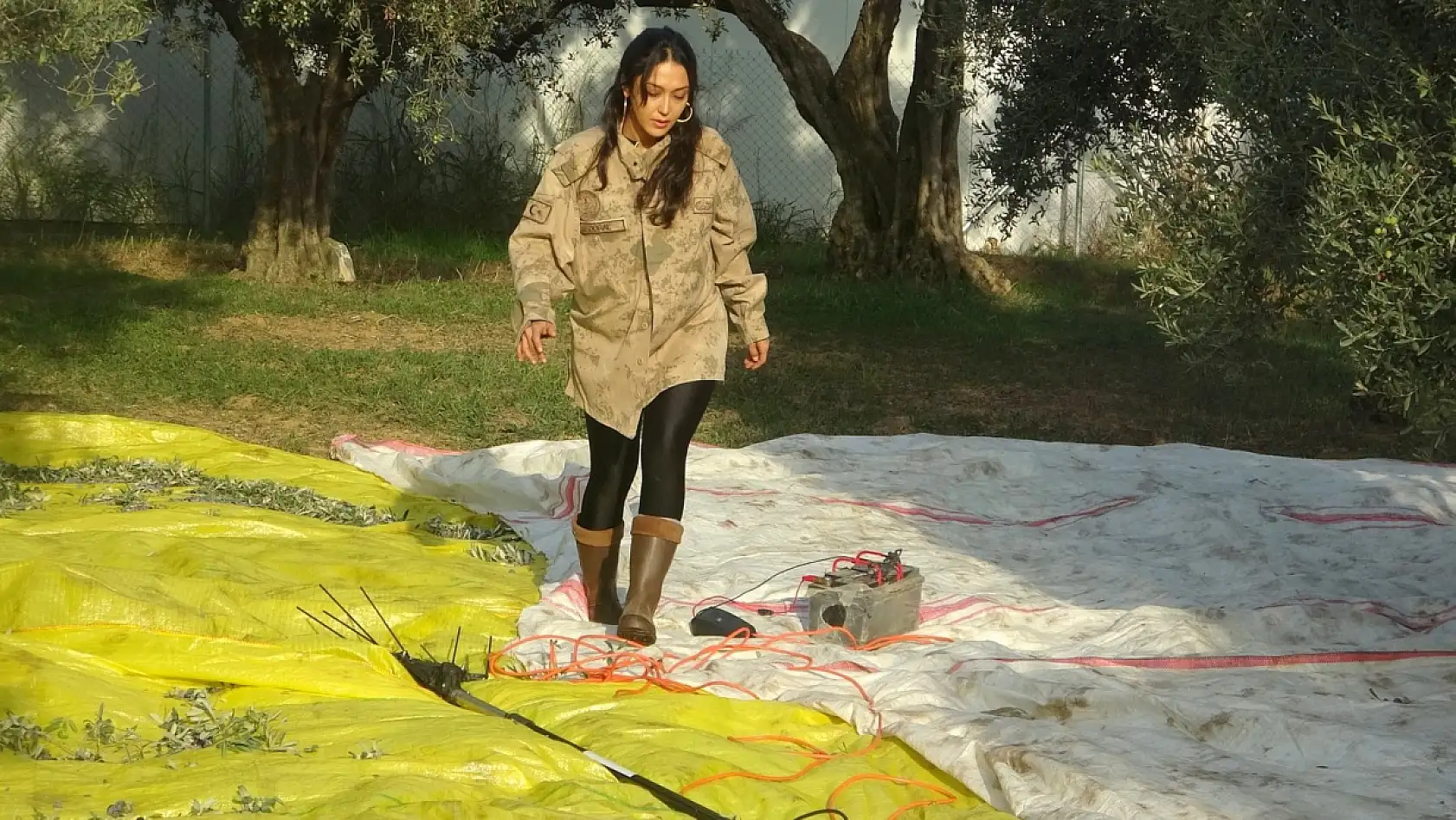 Yatağan'da genç kadın çiftçi huzuru toprakta buldu