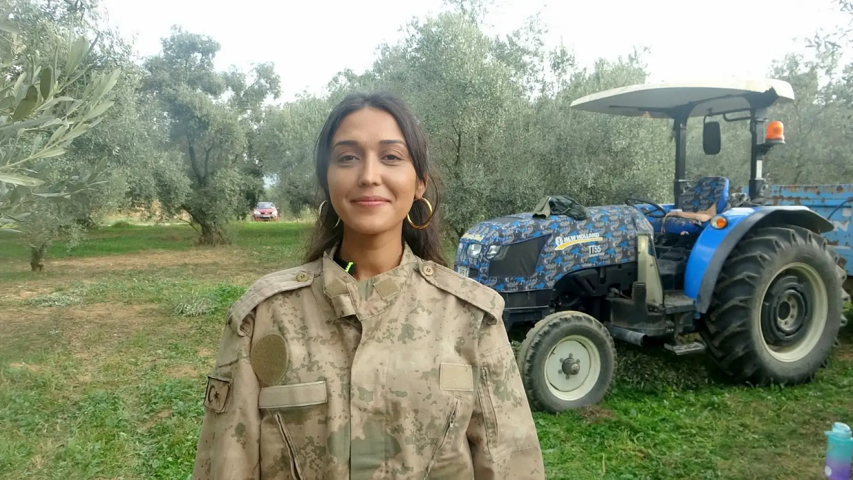 Yatağan'da genç kadın çiftçi huzuru toprakta buldu