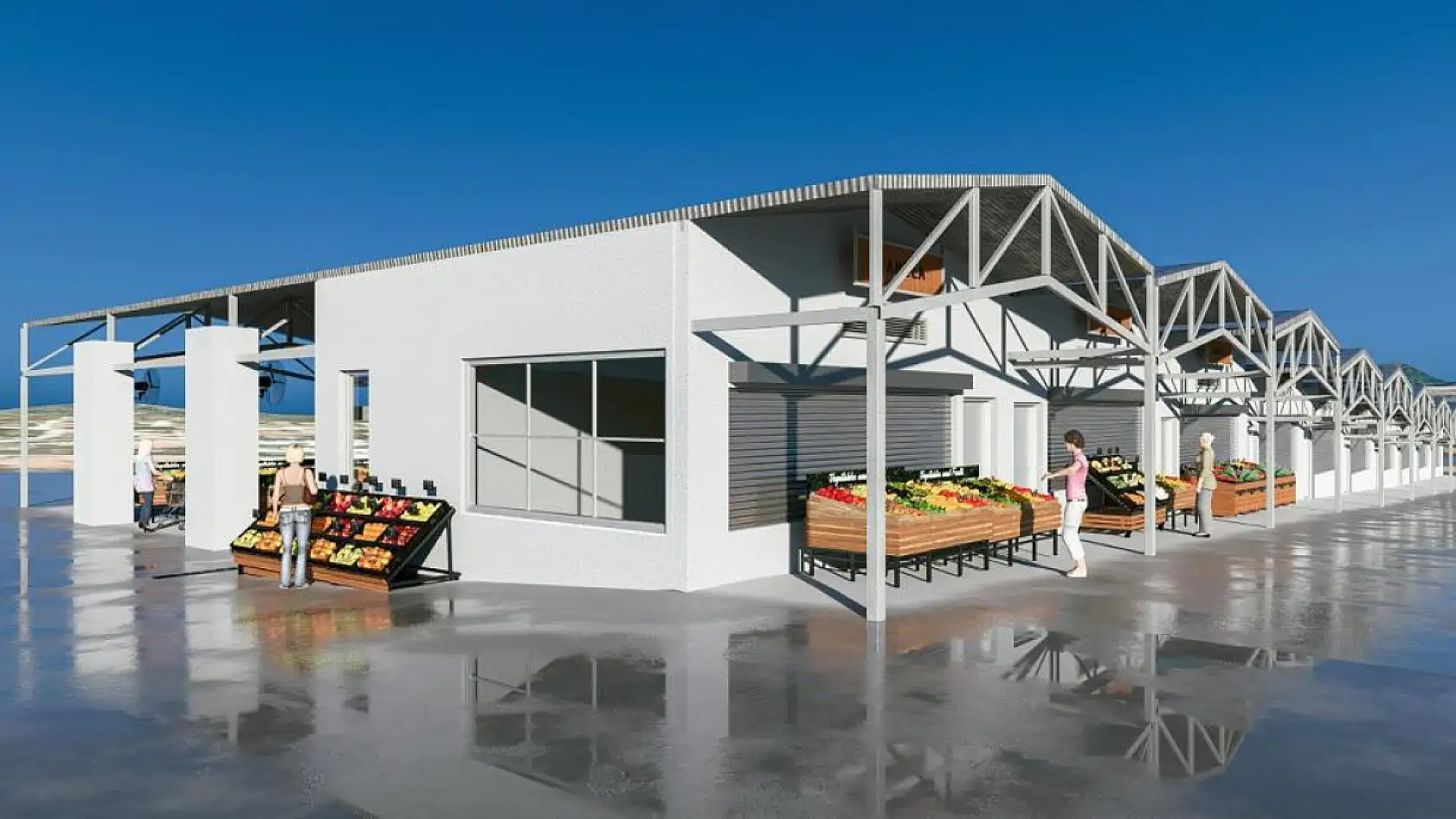 Muğla Büyükşehir Yatağan pazar yerini yeniliyor