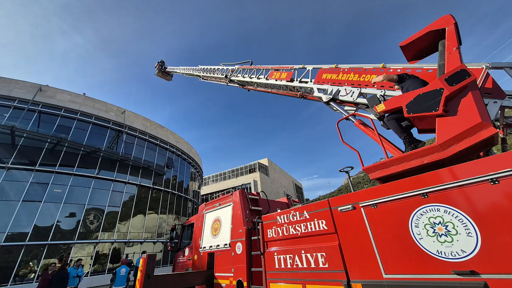 Bodrum'da gerçeğini aratmayan tatbikat