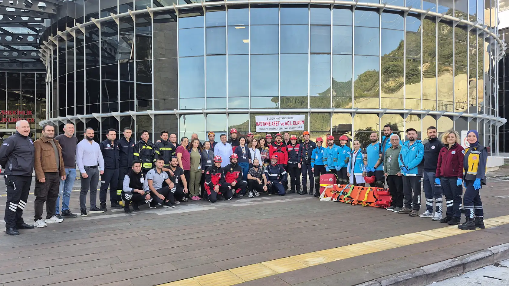 Bodrum'da gerçeğini aratmayan tatbikat