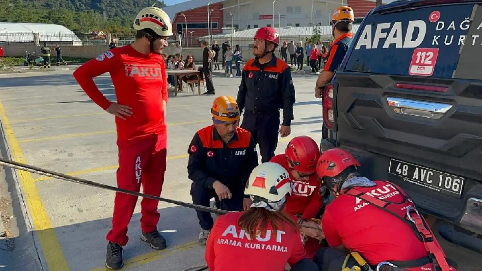 Marmaris Devlet Hastanesi'nde gerçeğini aratmayan tatbikat