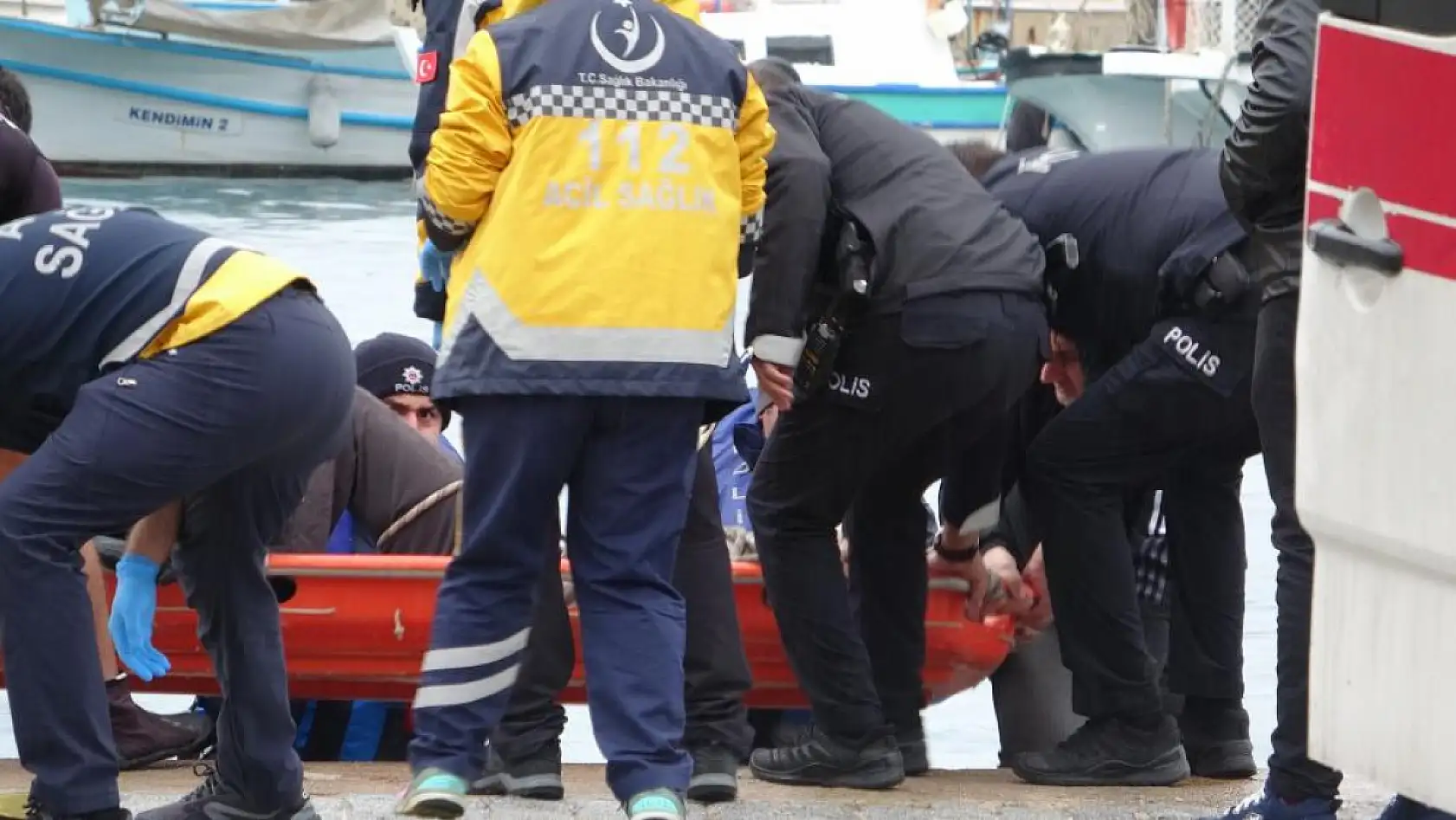 Falezlerde balık keyfi hastanede son buldu