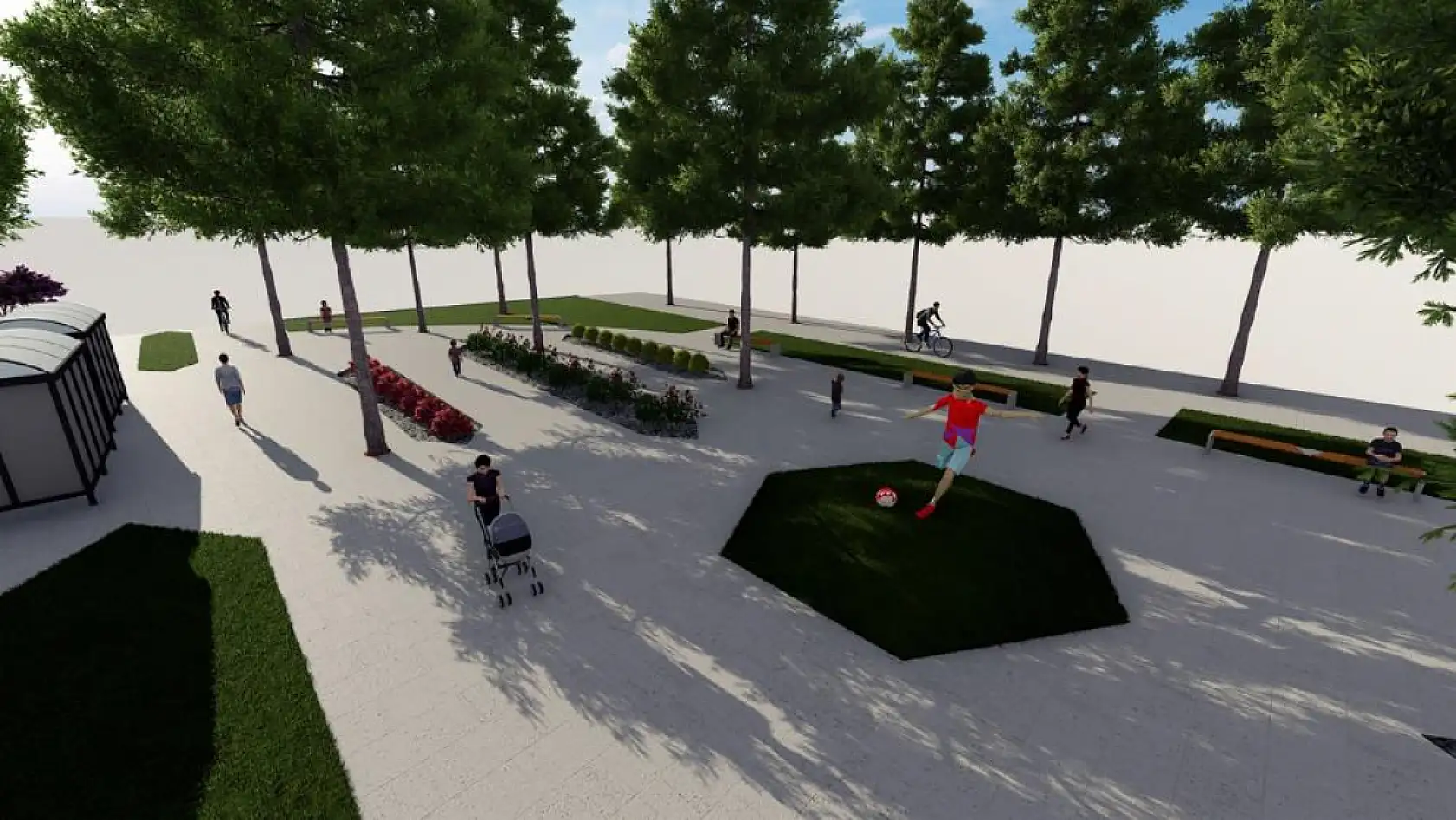 Muğlaspor Parkı'nda yenileme çalışması başladı