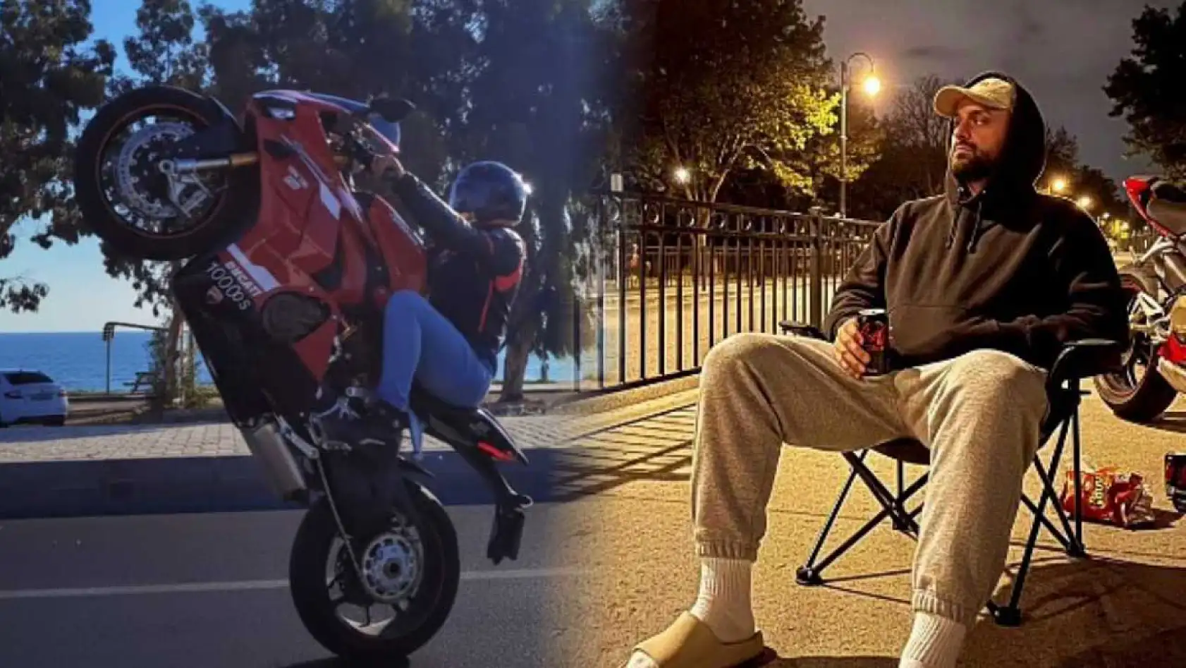 Kaskını kız arkadaşına verdiği feci kazada hayatını kaybetti