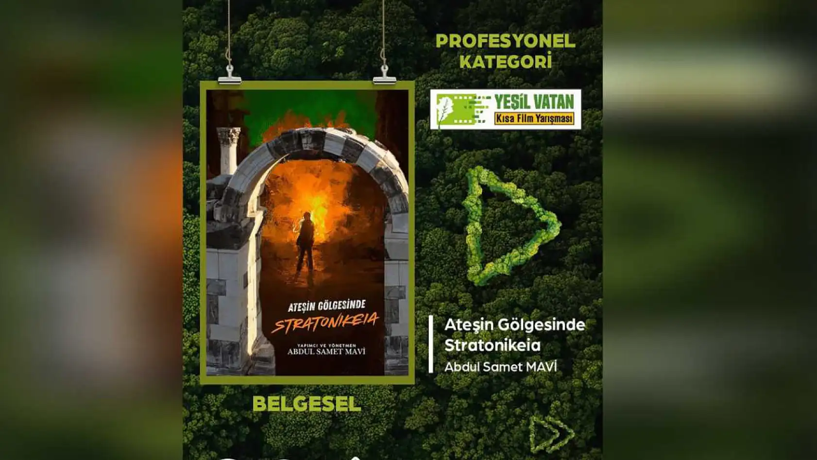 'Yeşil Vatan' kısa film özel ödülü Muğla'ya