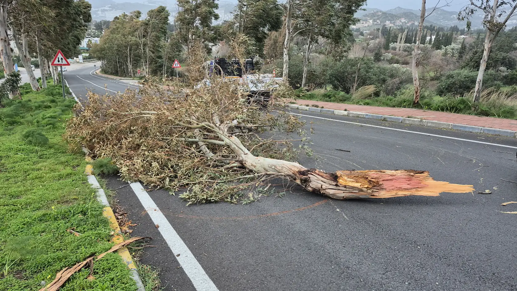 Bodrum'da fırtına etkili oluyor