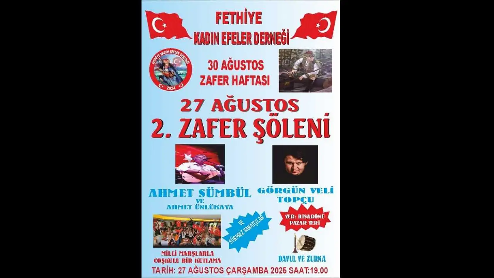 Fethiye Kadın Efeler Derneği, 30 Ağustos Zaferi'ni Kutlayacak