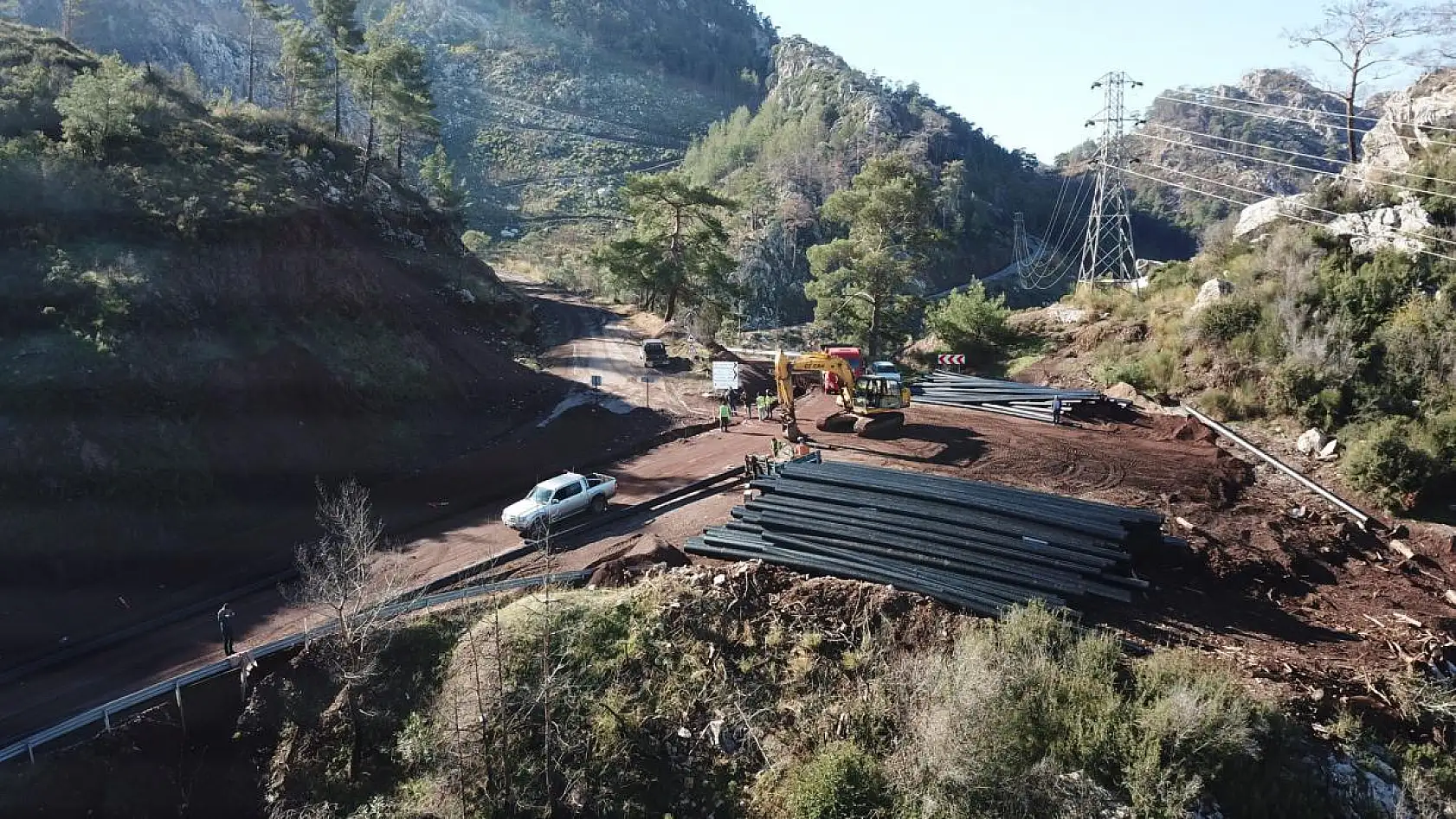 Bozburun İçme Suyu hattının 2 Bin 500 Metresi Tamamlandı