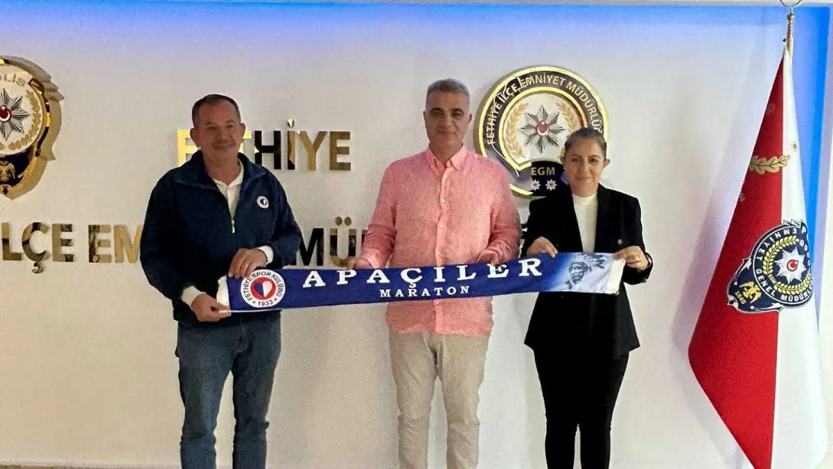 Maraton Apaçiler'den Fethiye Emniyetine 'Küfürsüz Tribün' Ziyareti