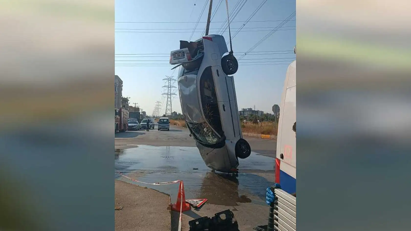 Otomobil su kanalına uçtu! 29 yaşındaki sürücü hayatını kaybetti