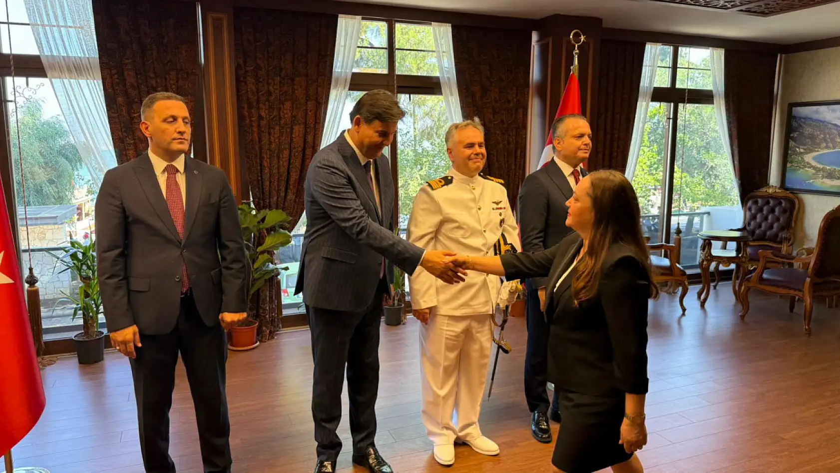 Fethiye Kaymakamlığı'nda Bayramlaşma Töreni Gerçekleştirildi