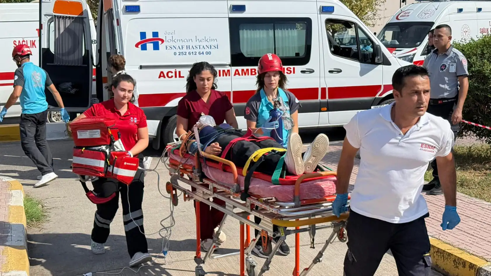 Fethiye Devlet Hastanesi'nde Göcek Tüneli Çökme Tatbikatı Gerçekleştirildi