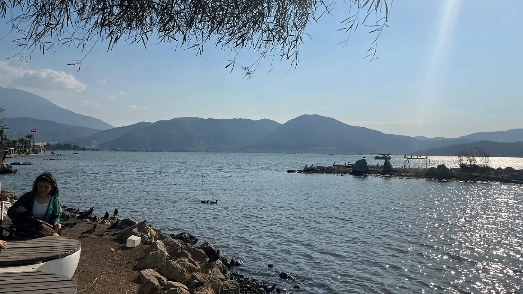 Fethiye Ördek Adası'nda Vatandaşlar Doğayla İç İçe Keyifli Anlar Yaşıyor