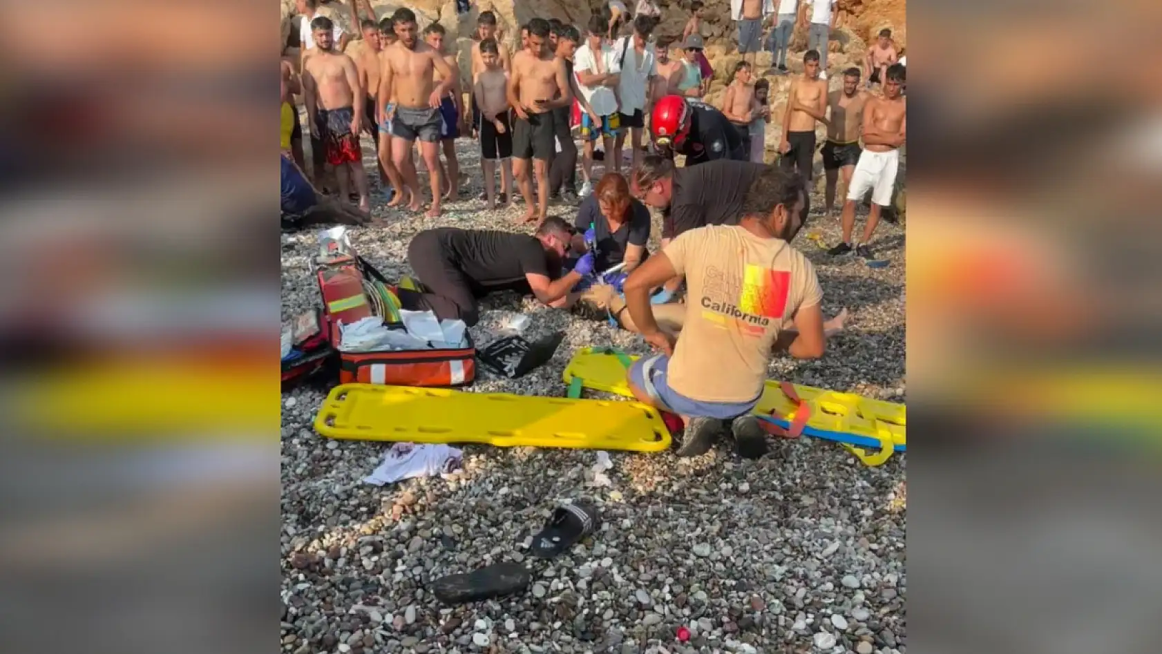 Falezlerden ölümüne atlayış denemesi hastanede bitti, 18 yaşındaki genç ağır yaralandı
