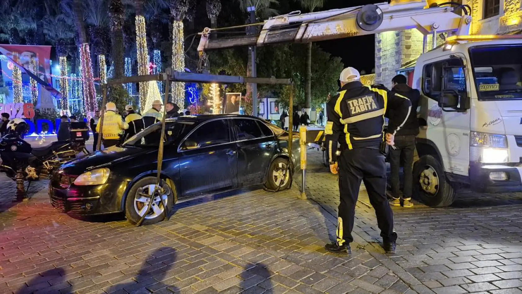 Bodrum'da polis ekiplerinden sıkı denetim