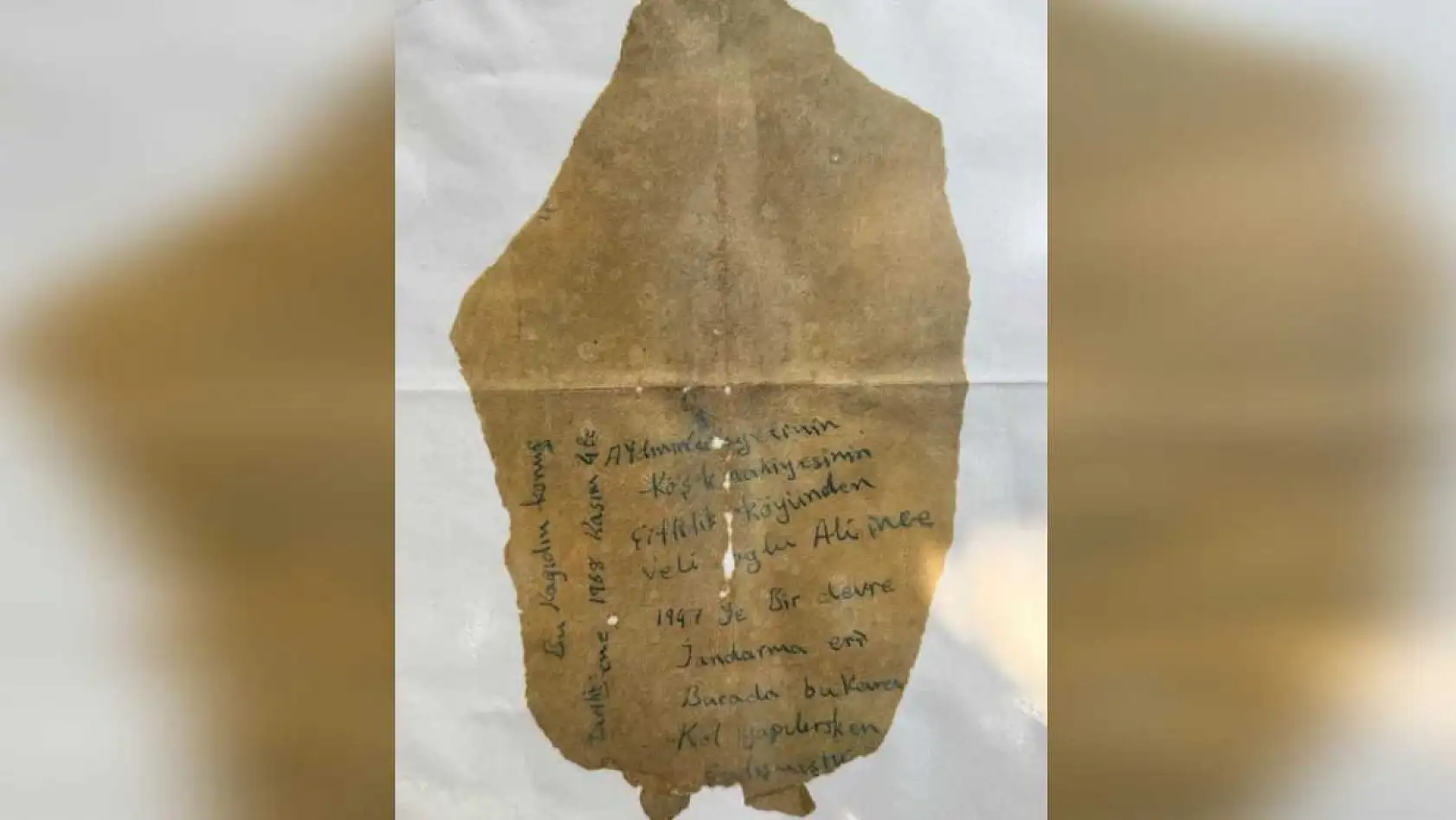 Restorasyon sırasında briketin içinden çıkan asker mektubu duygulandırdı