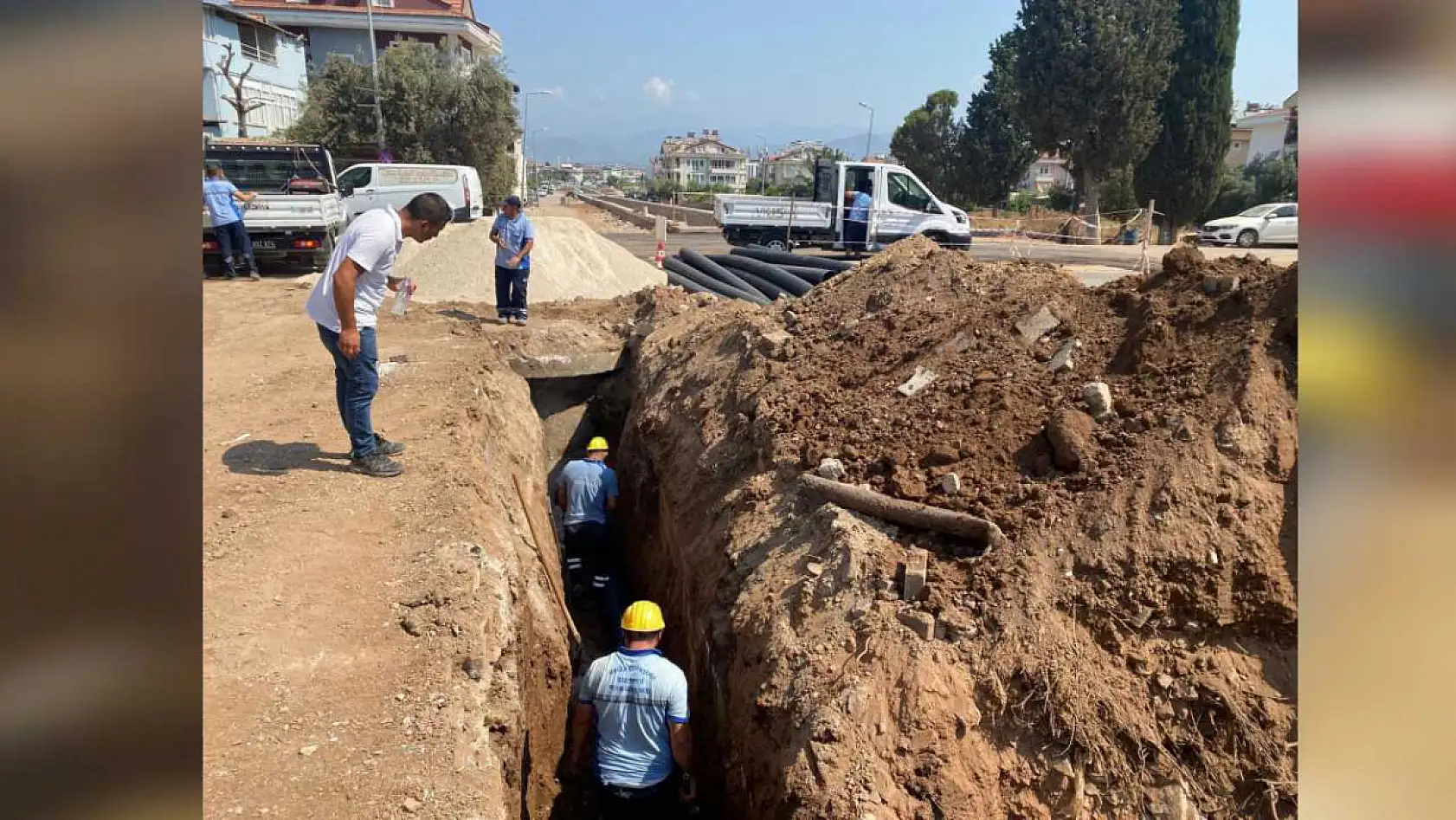 Fethiye Taşyaka'da Kanalizasyon Hatları Yenileniyor
