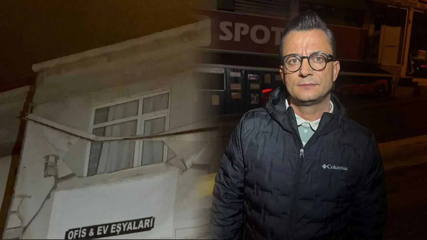 Bir binanın kolonları çatladı: Aileler korkuyla evi tahliye etti