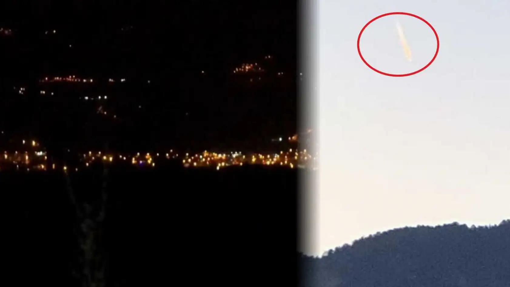 Gökyüzündeki bilinmeyen ışık paniğe neden oldu