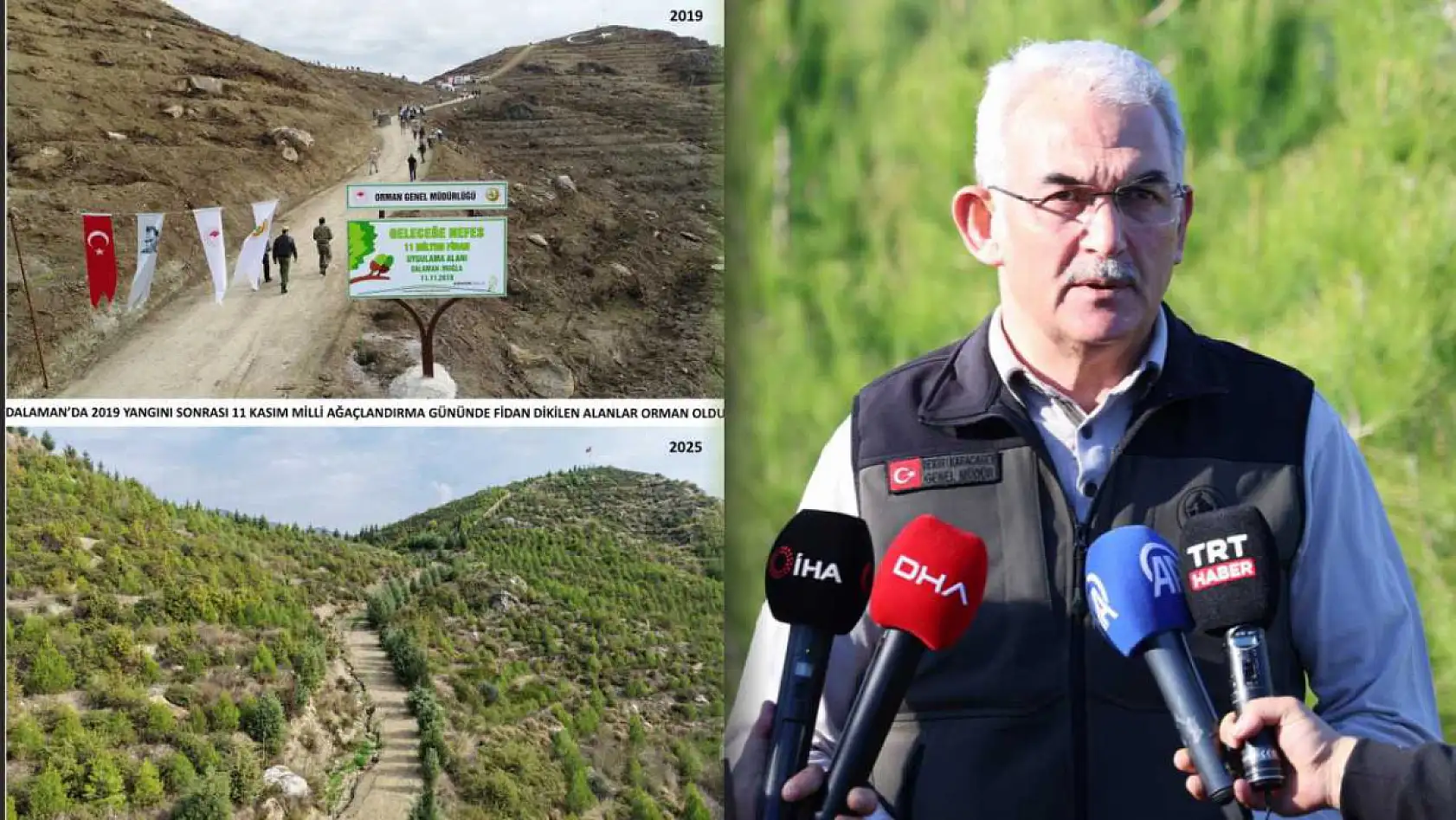 Dalaman Göcek Yangın Sahasında 450 Bin Fidan Toprakla Buluştu