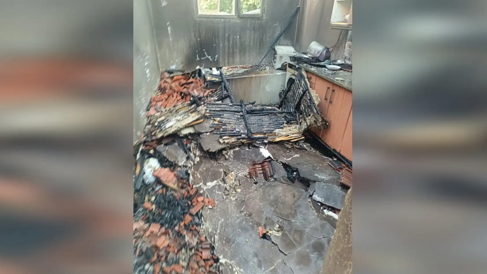 Çiftlik yangını: 1 yaşındaki bebek ağır yaralandı