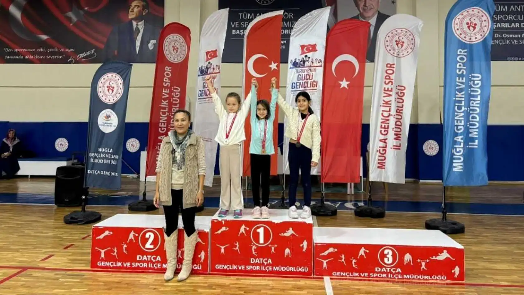 Datça'da 27 Aralık Büyük Atatürk Yol Koşusu tamamlandı