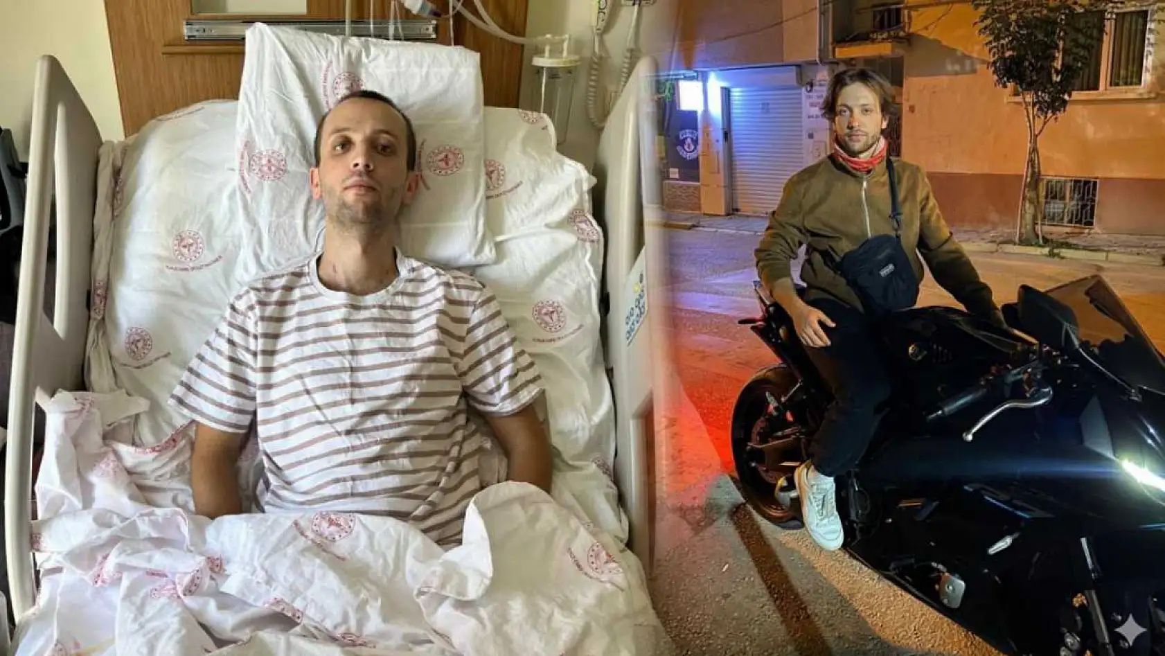 Felç kalan genç sürücüye hasta yatağında ikinci şok