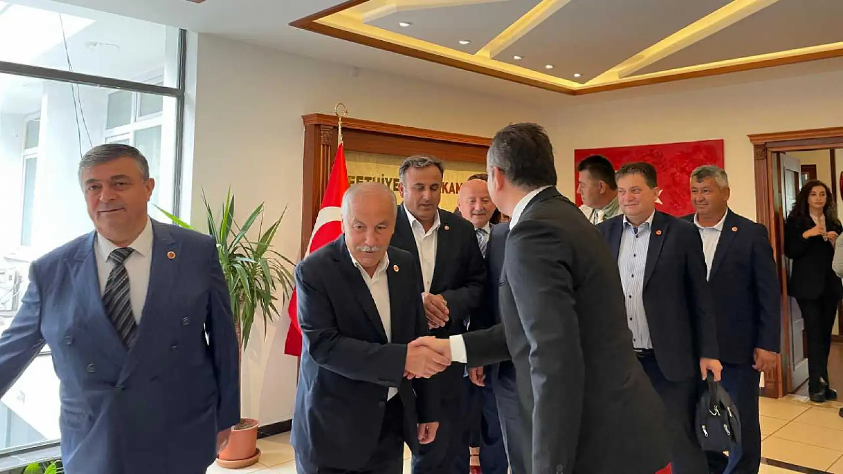 Fethiye Muhtarlarından Kaymakam Akkaya'ya Muhtarlar Günü ziyareti