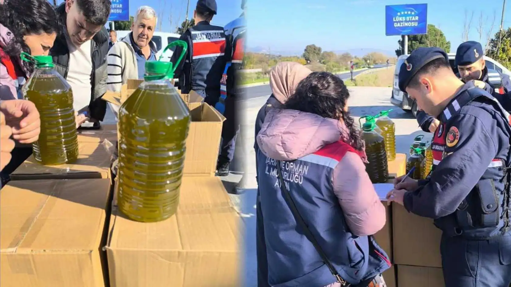 Otobüs bagajından 400 litre kaçak yağ çıktı