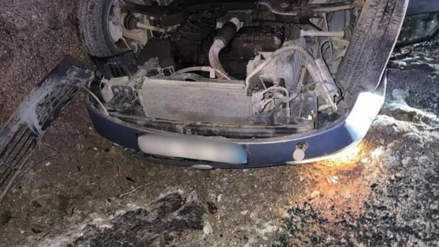 Kazdağları yolunda otomobil takla attı