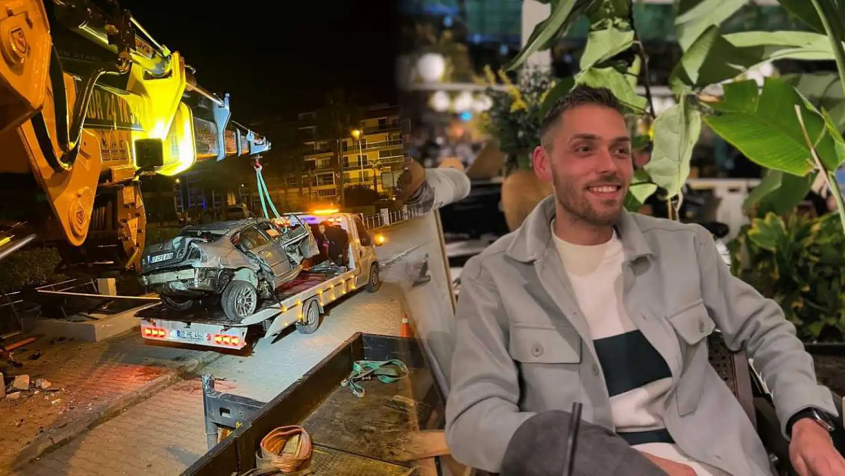 Lüks otomobil alt geçide çarptı, sürücü hayatını kaybetti