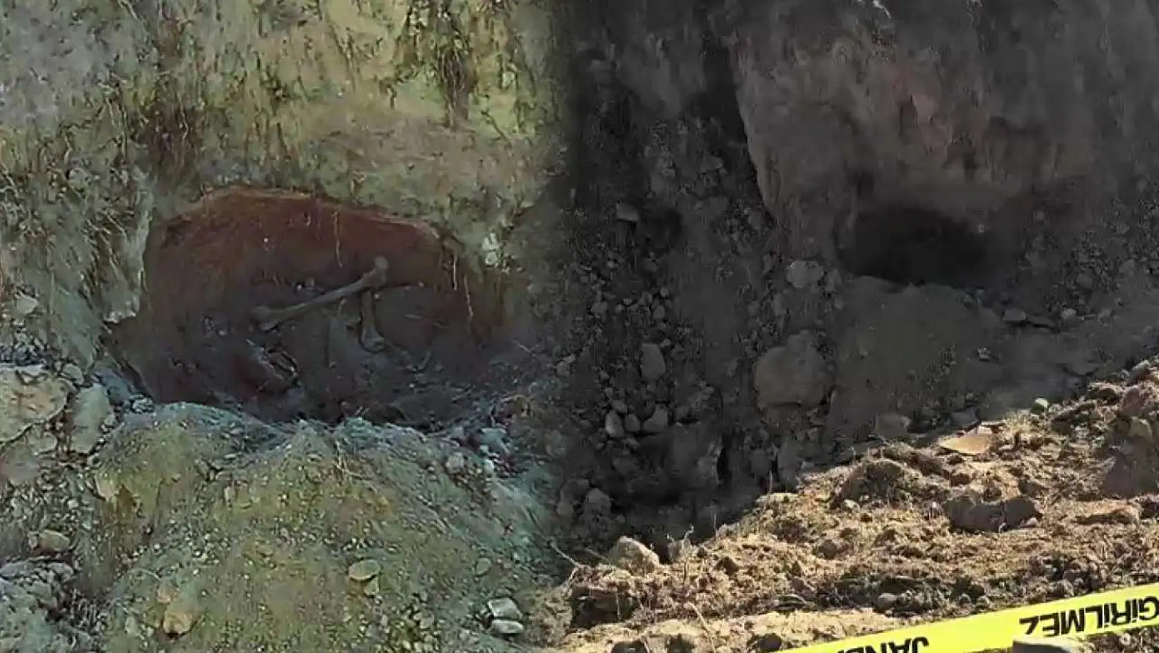 5 toprak küpün içerisinde insana ait kemik parçaları bulundu