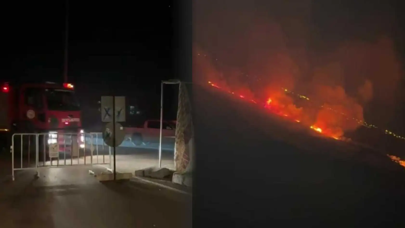 Dava nedeniyle kapatılan yoldan geçemeyen itfaiye yangına ulaşmakta güçlük çekti