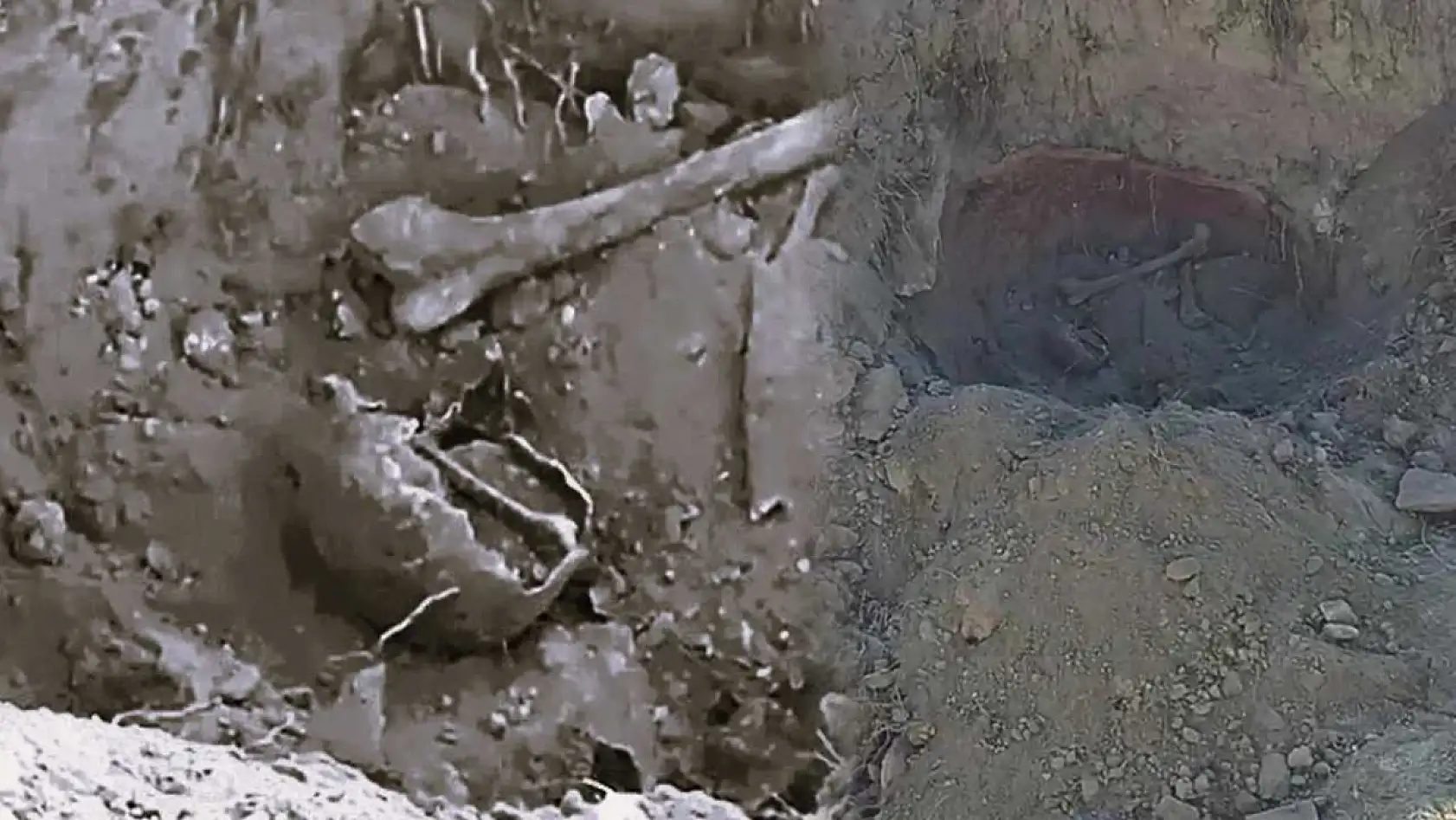 5 toprak küpün içerisinde insana ait kemik parçaları bulundu