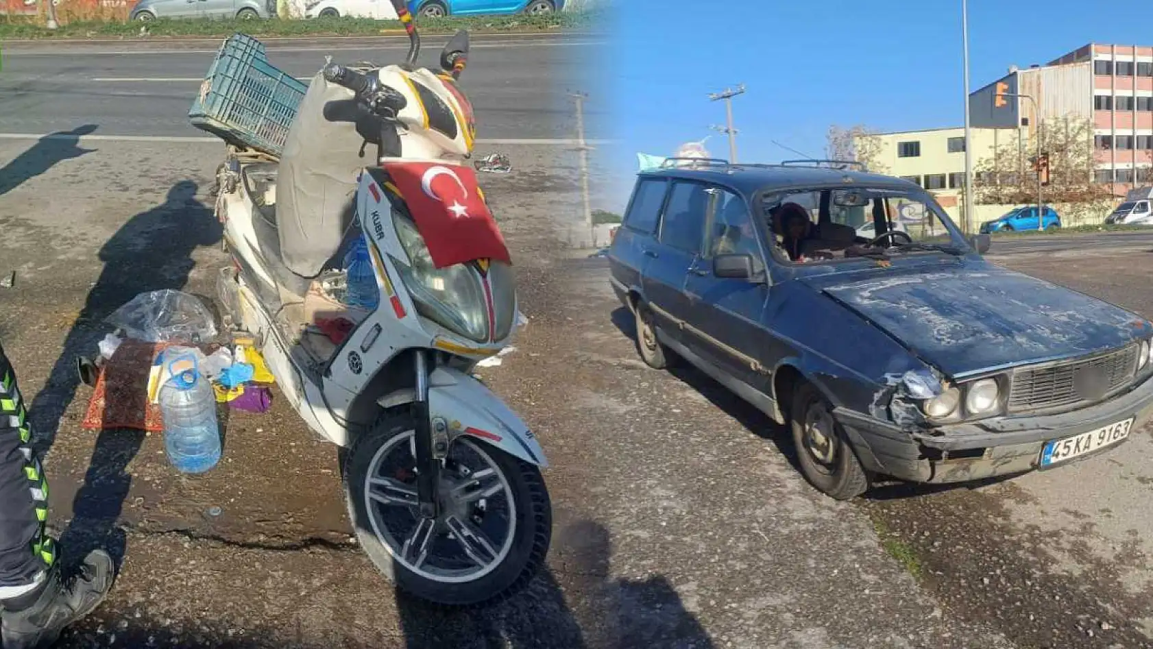 Otomobil ile elektrikli bisiklet çarpıştı: 1 ölü