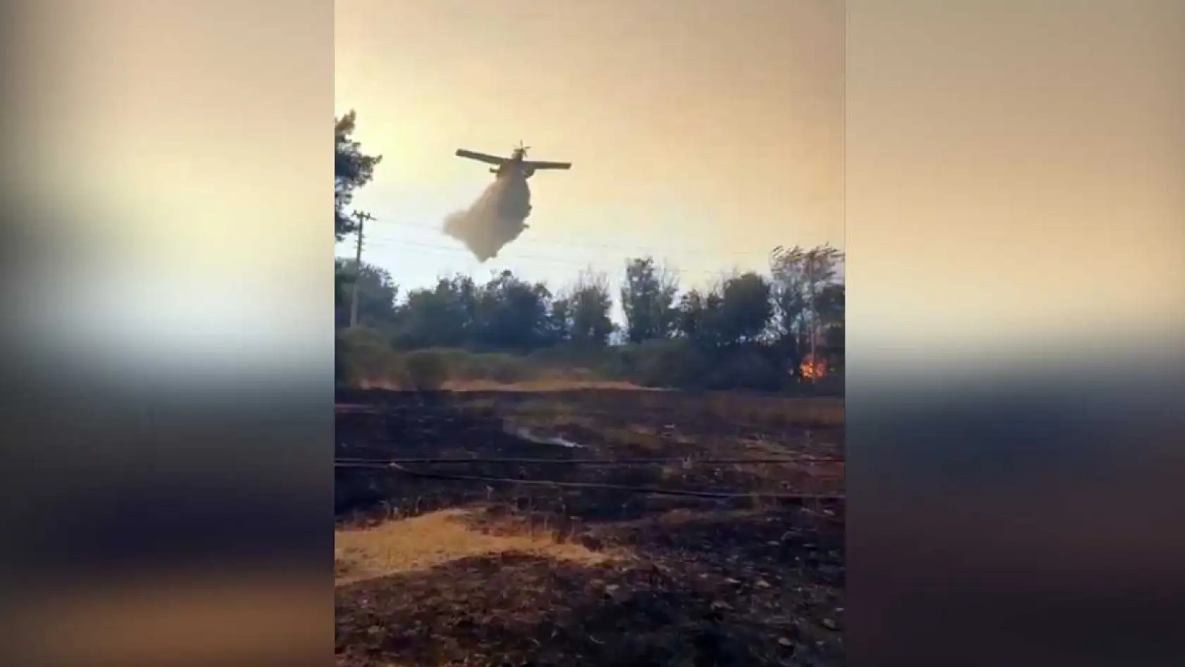 Muğla'da Sabahın İlk Işıklarıyla Yangınlara Uçak ve Helikopter Desteği
