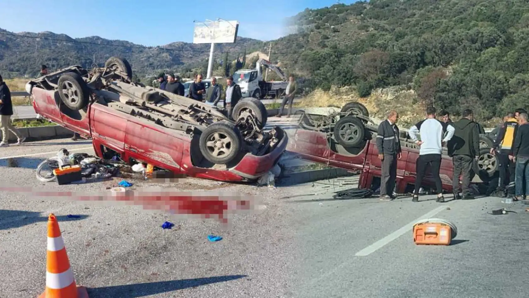 Bodrum'da kamyonet sürücüsü hayatını kaybetti