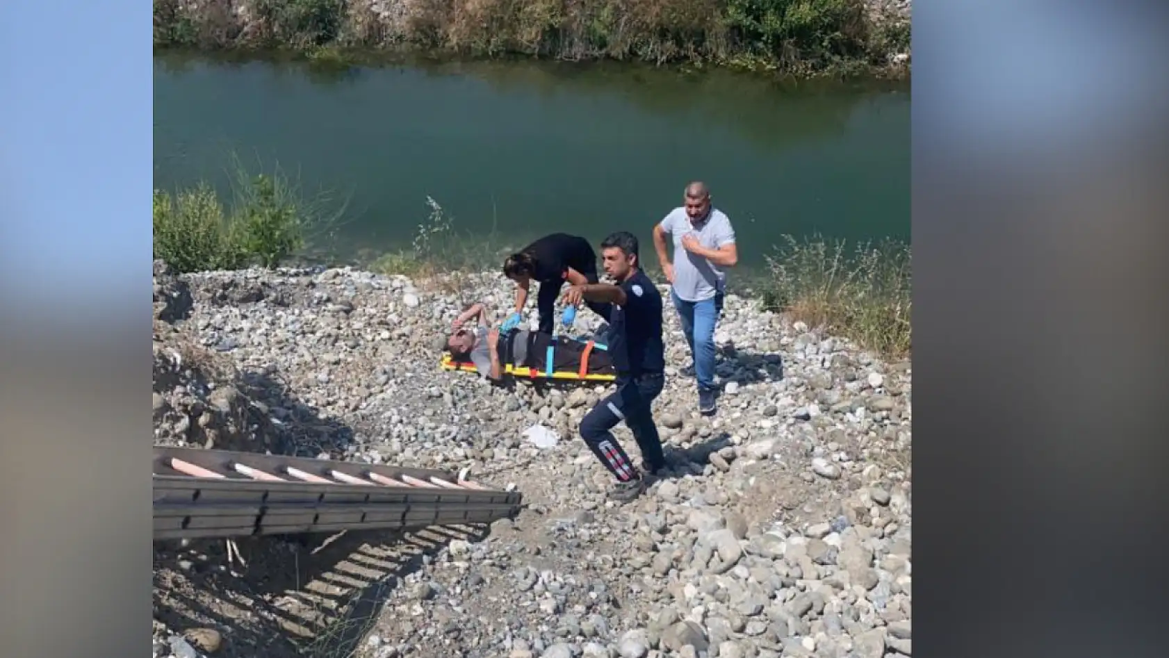 Dalaman Çayı kenarında feci kaza: Bir kişi uçurumdan düştü