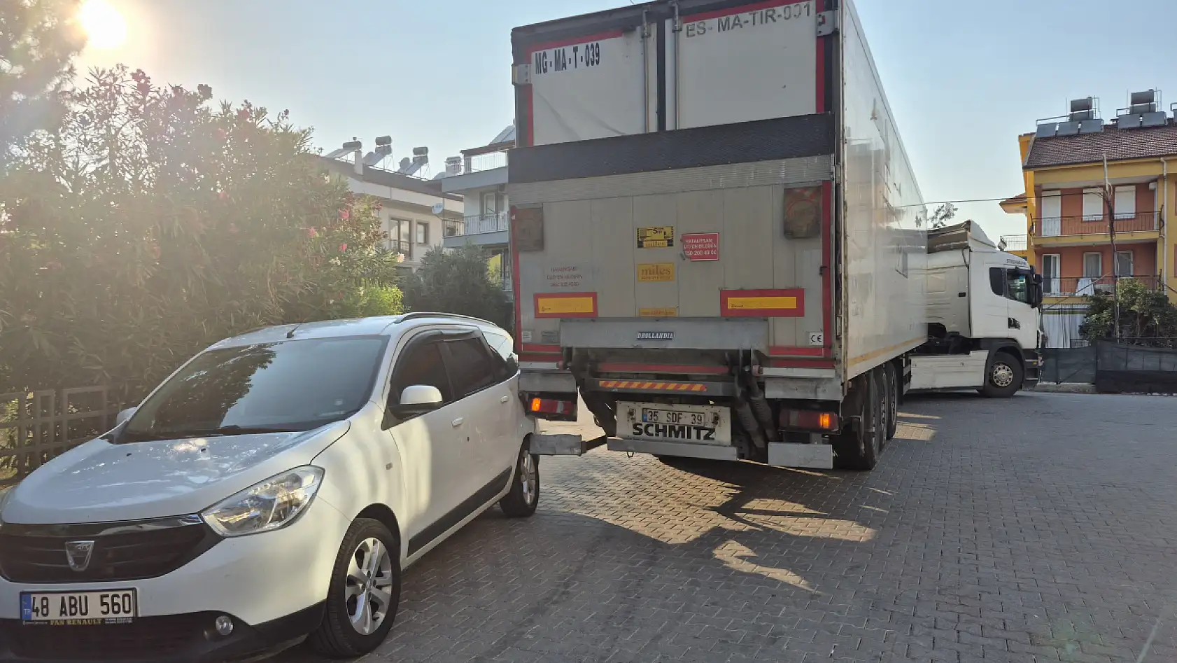 Fethiye'de Maddi Hasarlı Kaza