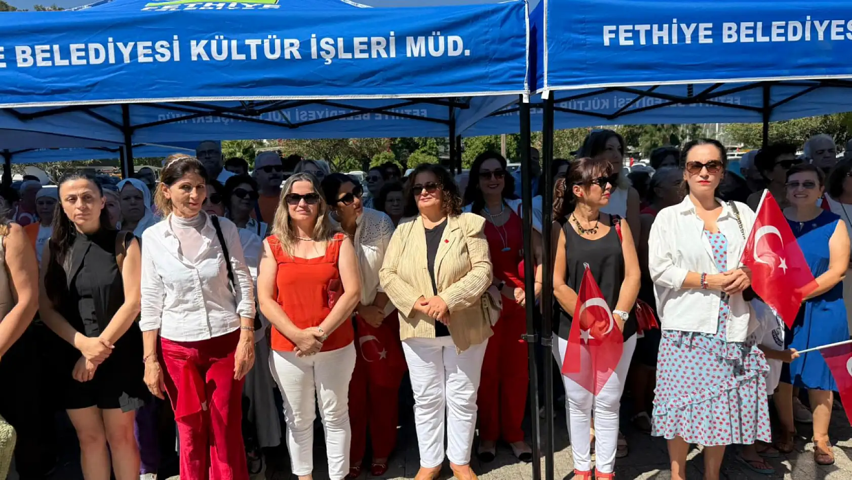 Fethiye'de 30 Ağustos Zafer Bayramı Alternatif Çelenk Sunma Töreni